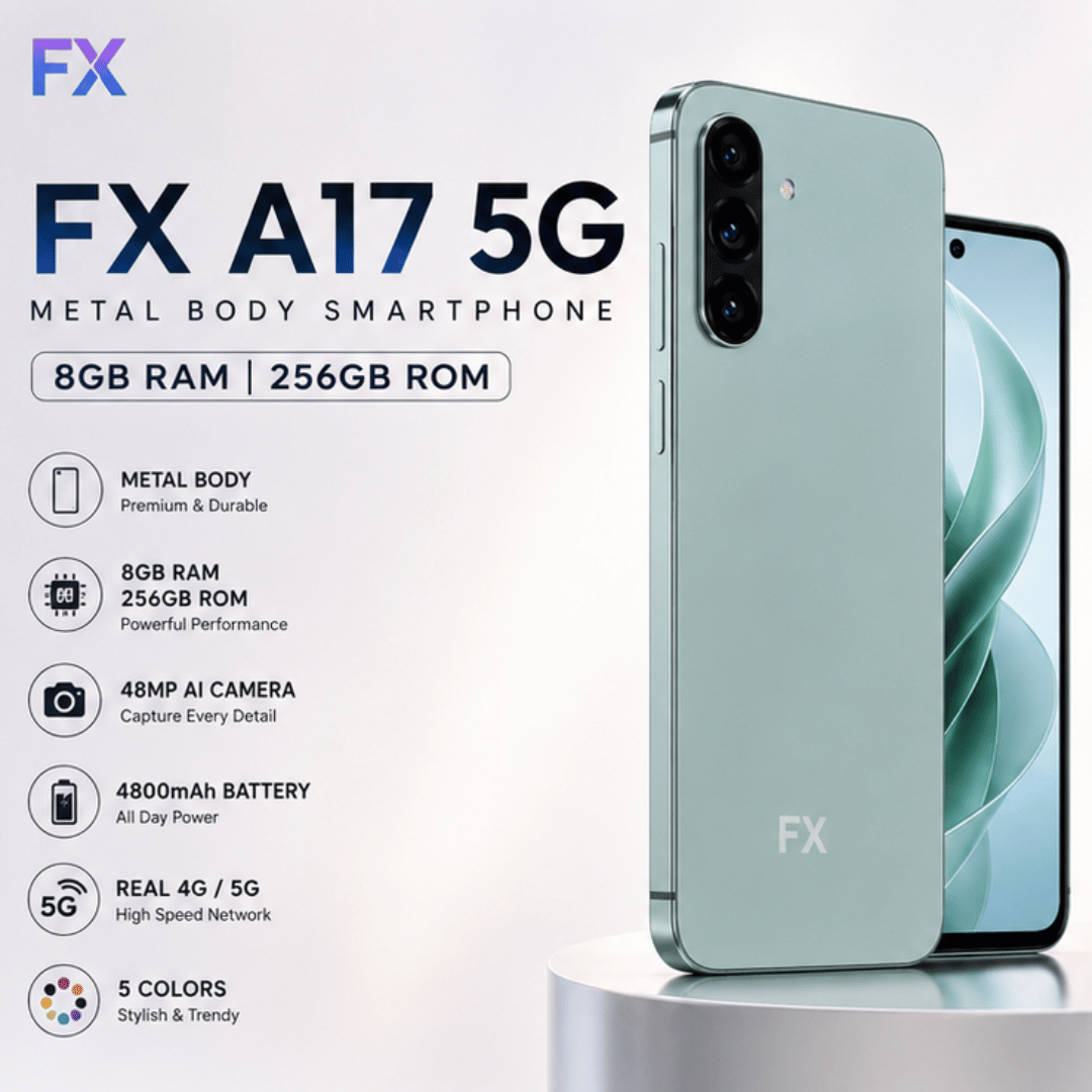 FX A17 5G Android Smartphone 8GB 256GB Metal Body (12) FX A17 5G Android Smartphone 8GB 256GB | Metal Body
