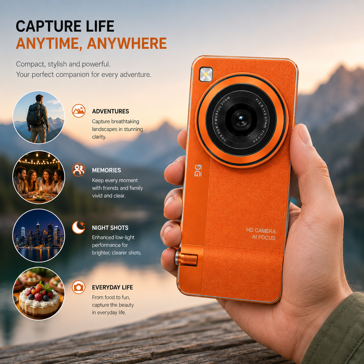 FX SnapCam Pro 5G Android HD Camera Smartphone 4GB 64GB