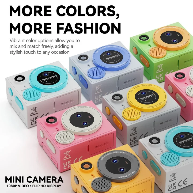 G13 Pro Mini Thumb Camera 1080P HD Dual Lens & Flip Screen (2) G13 Pro Mini Thumb Camera 1080P HD Dual Lens & Flip Screen