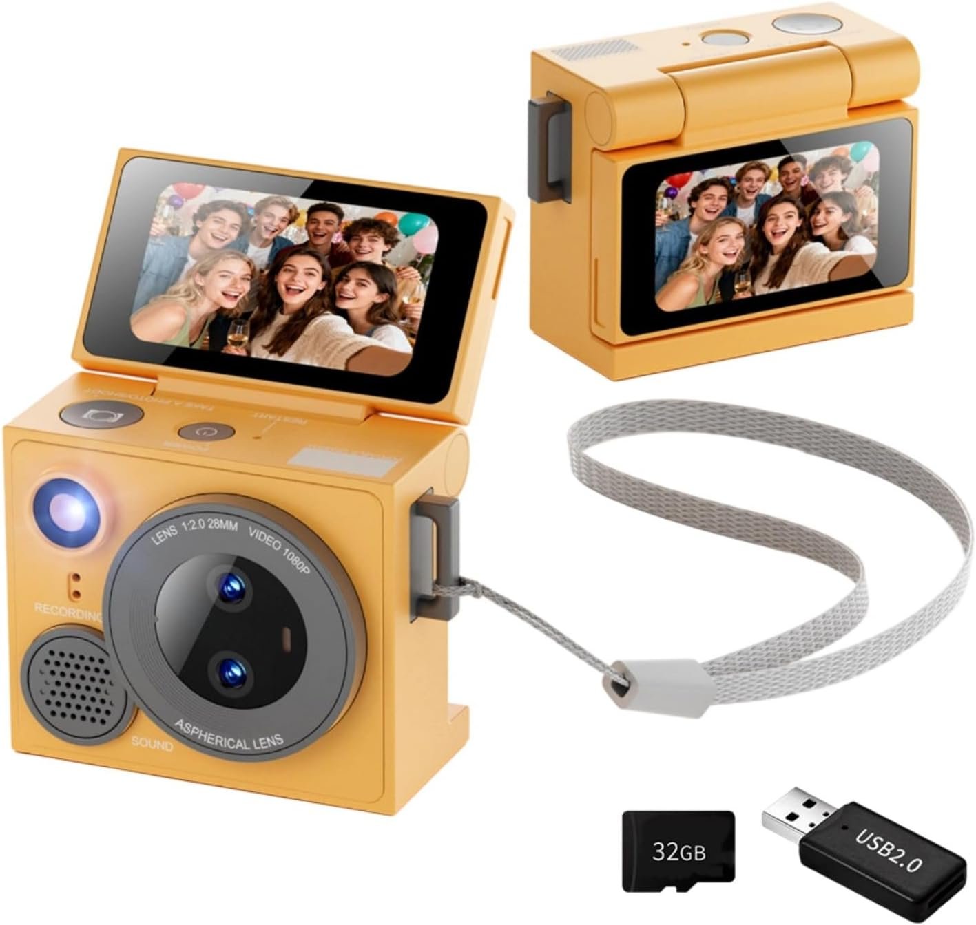 G13 Pro Mini Thumb Camera 1080P HD Dual Lens & Flip Screen (5) G13 Pro Mini Thumb Camera 1080P HD Dual Lens & Flip Screen