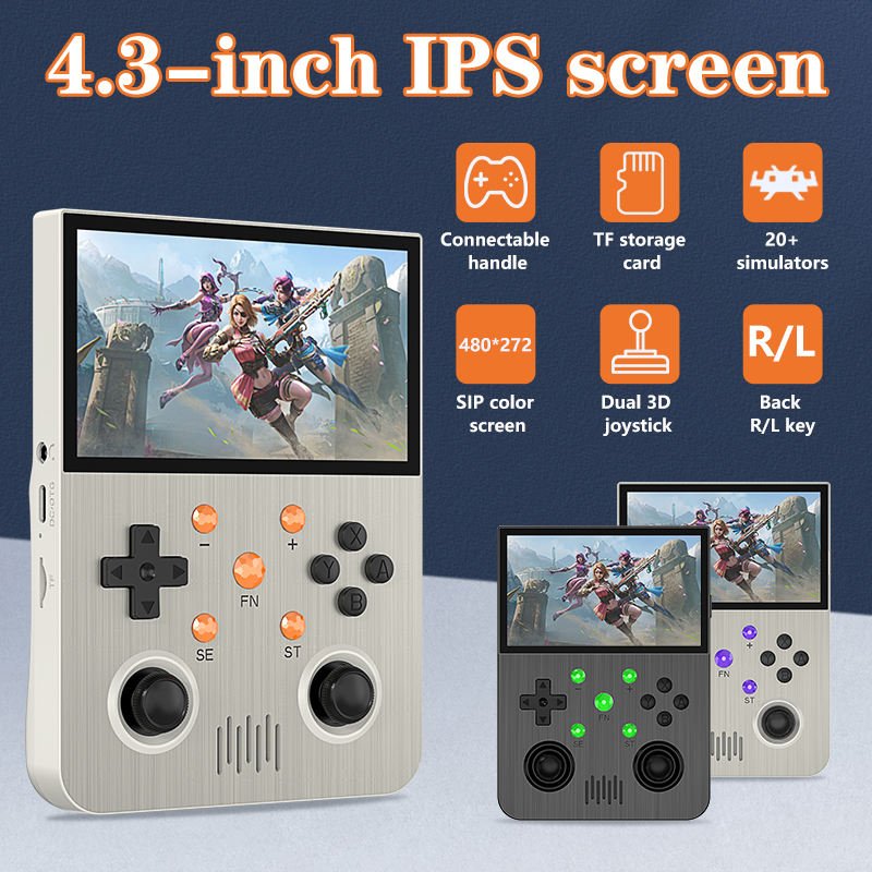 G30 4.3 Inch Handheld Game Console with 64GB Card