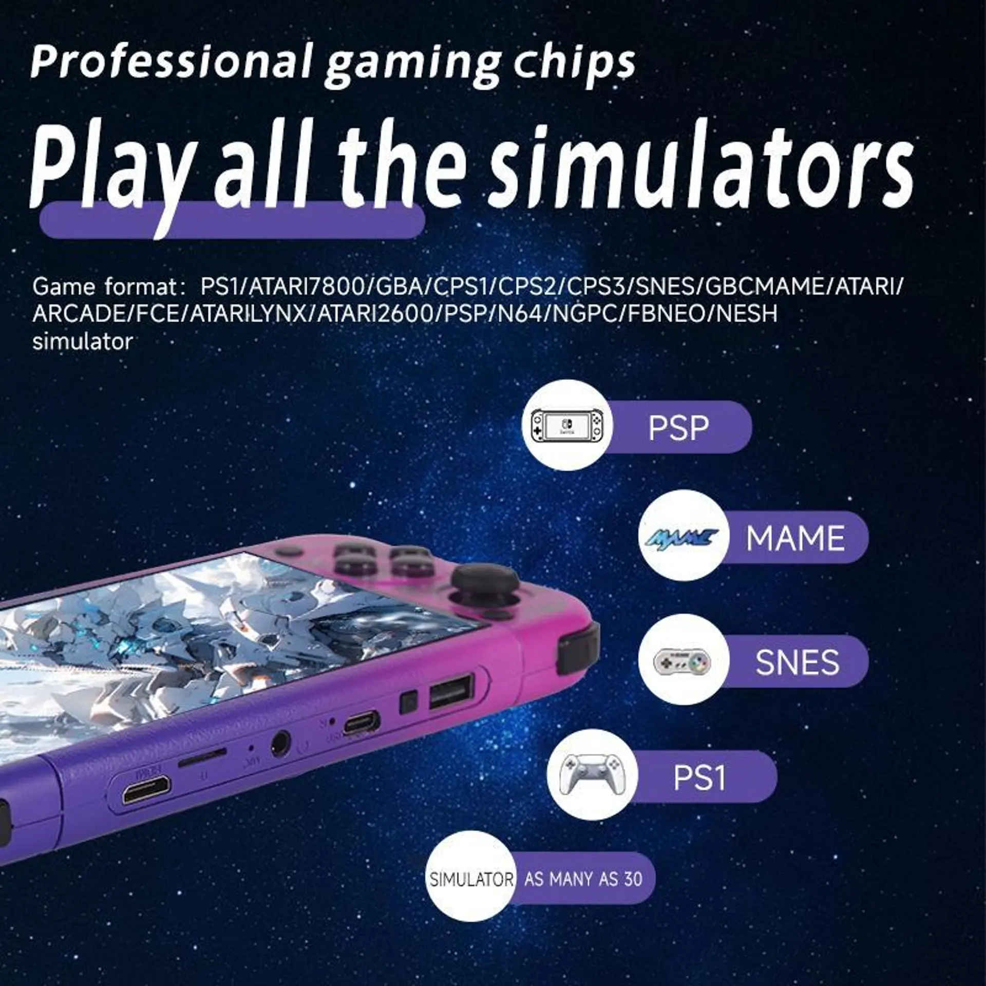 G50V 5 Inch Handheld Game Console with 64GB Storage (6) G50V 5 Inch Handheld Game Console with 64GB Storage