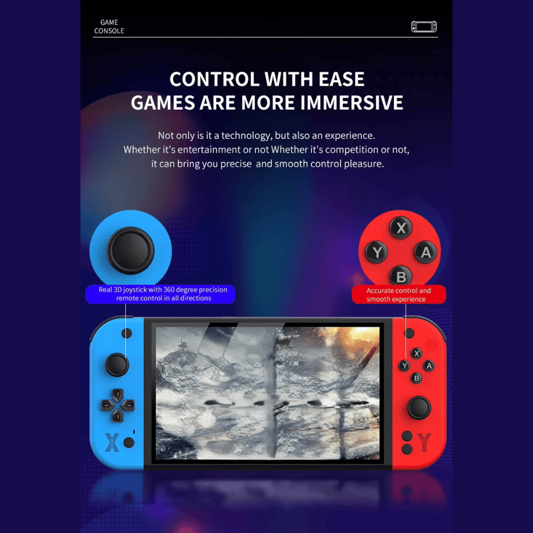 G90 7 Inch Handheld Game Console with Dual Joystick (3) G90 7 Inch Handheld Game Console with Dual Joystick