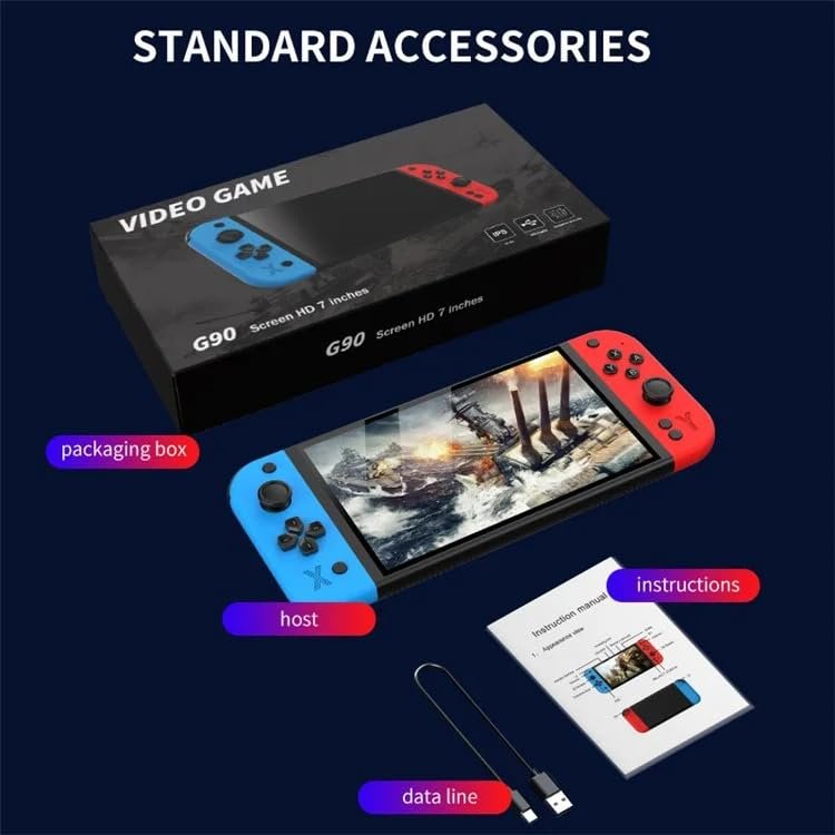 G90 7 Inch Handheld Game Console with Dual Joystick (5) G90 7 Inch Handheld Game Console with Dual Joystick