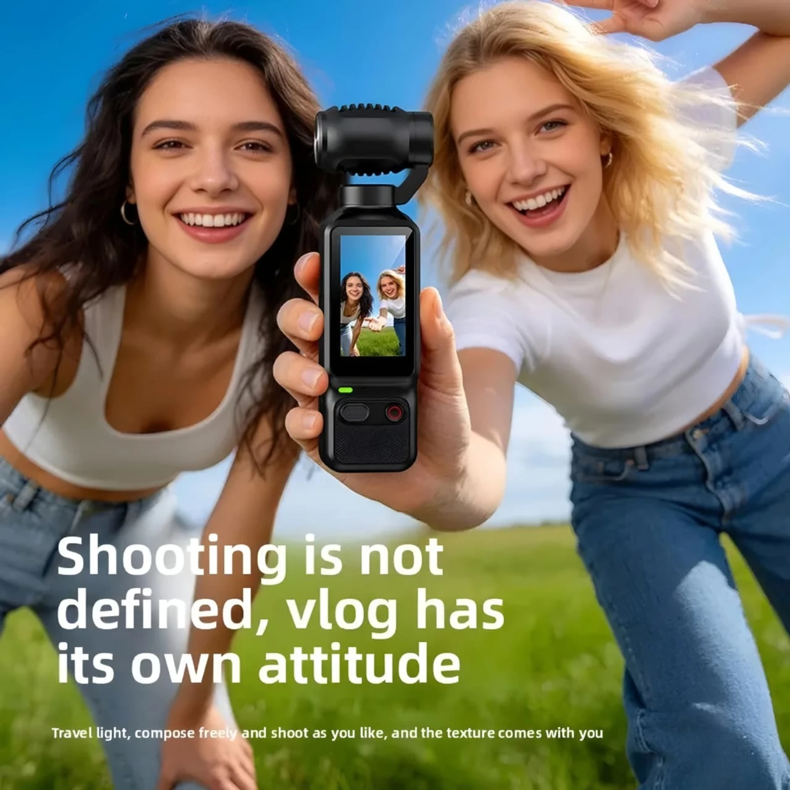 LK-032 Handheld Vlog Action Camera with Stabilization