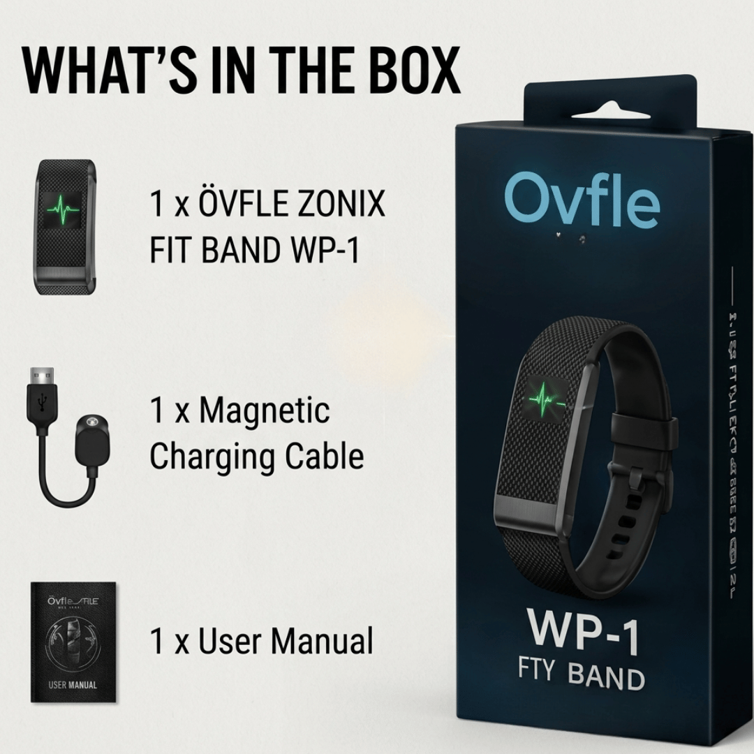 OVFLE ZONIX FIT BAND WP-1 Smart Fitness Band