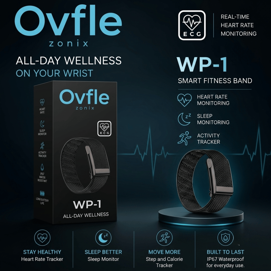 OVFLE ZONIX FIT BAND WP-1 Smart Fitness Band
