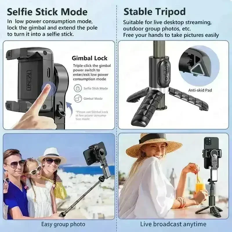 Q18 1-Axis Gimbal Stabilizer with Selfie Stick (12) Q18 1-Axis Gimbal Stabilizer with Selfie StickQ18 1-Axis Gimbal Stabilizer with Selfie Stick