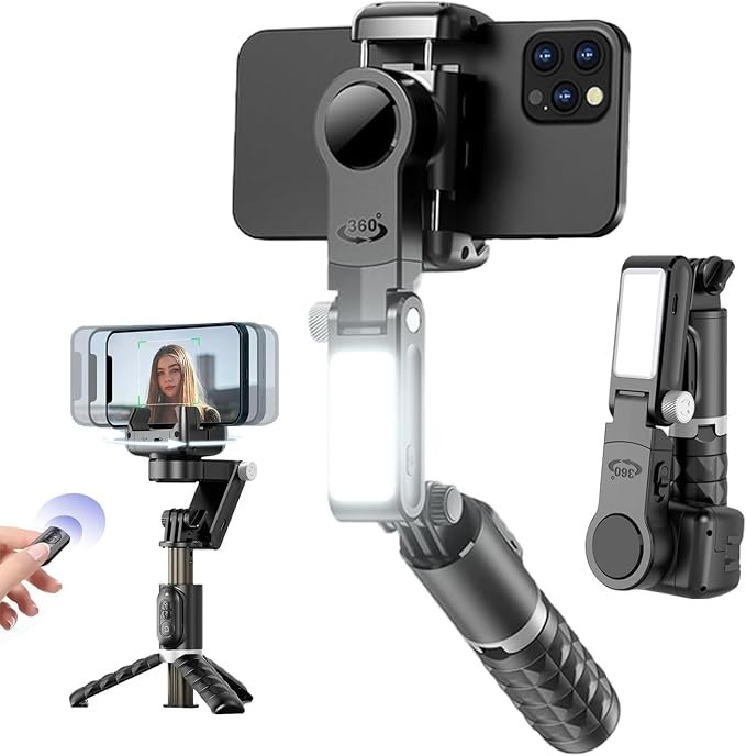 Q18 1-Axis Gimbal Stabilizer with Selfie Stick (2) Q18 1-Axis Gimbal Stabilizer with Selfie Stick
