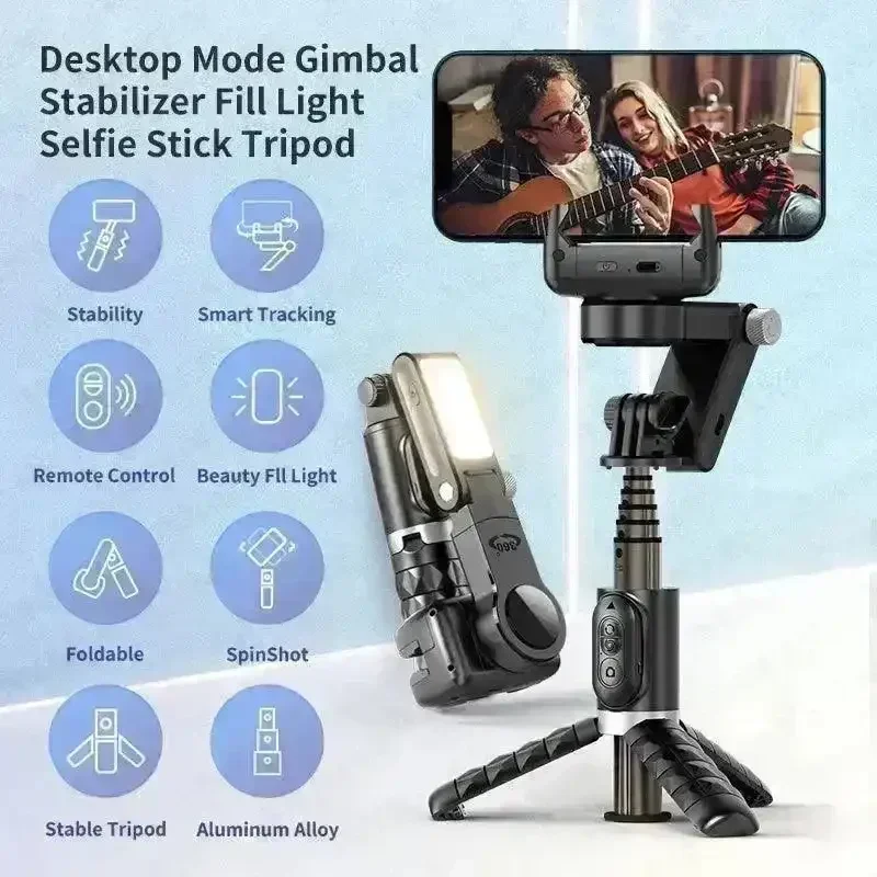 Q18 1-Axis Gimbal Stabilizer with Selfie Stick (3) Q18 1-Axis Gimbal Stabilizer with Selfie Stick