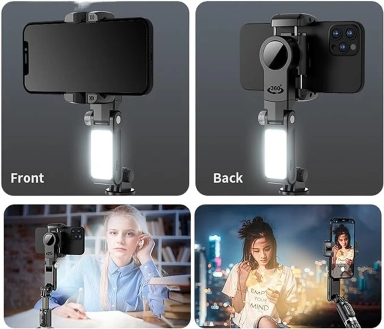 Q18 1-Axis Gimbal Stabilizer with Selfie Stick (8) Q18 1-Axis Gimbal Stabilizer with Selfie Stick