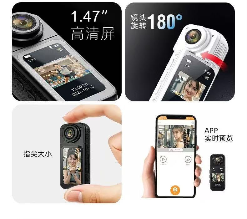 S70 Reverse Thumb 2.7K Camera with Stabilization & IPS Display (2) S70 Reverse Thumb 2.7K Camera with Stabilization & IPS Display