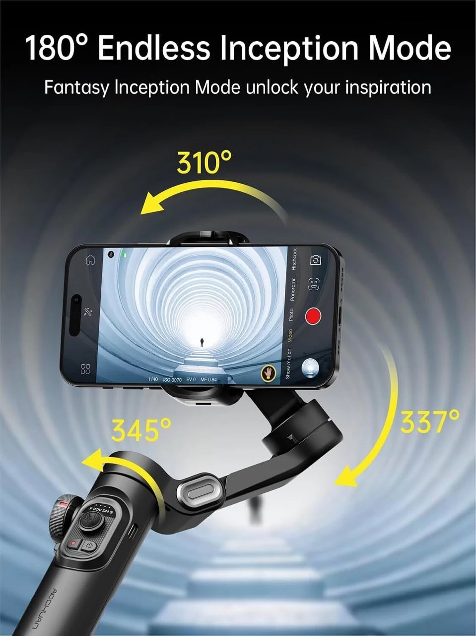Smart XE 3-Axis Smartphone Gimbal with RGB Fill Light