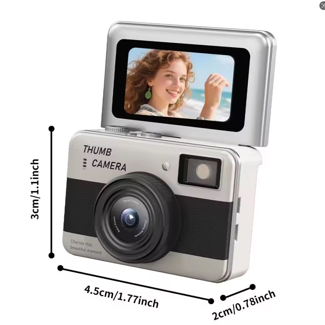 Y11 1.47 Inch Flip Screen Mini Thumb Camera with LED Light