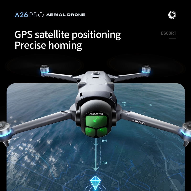 A26 Pro 4K GPS Brushless Drone with Screen Remote