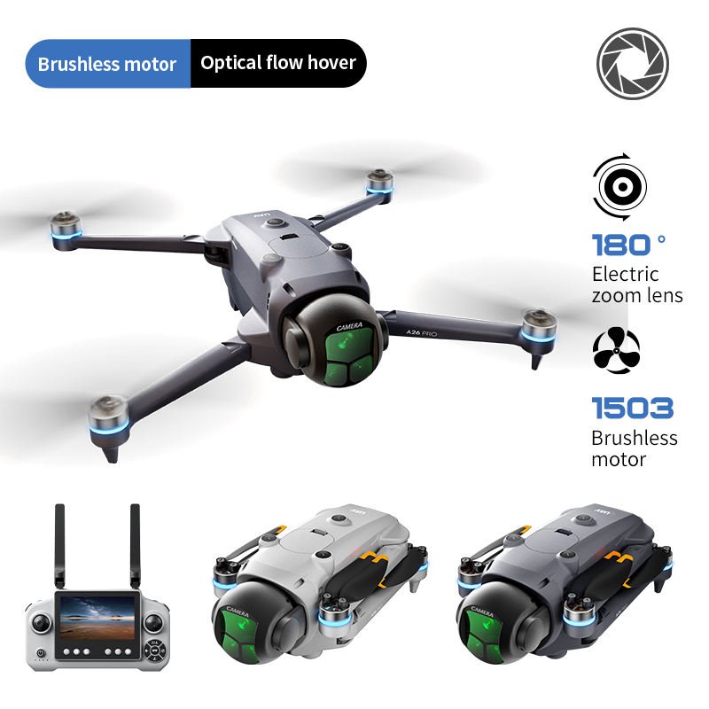 A26 Pro 4K GPS Brushless Drone with Screen Remote