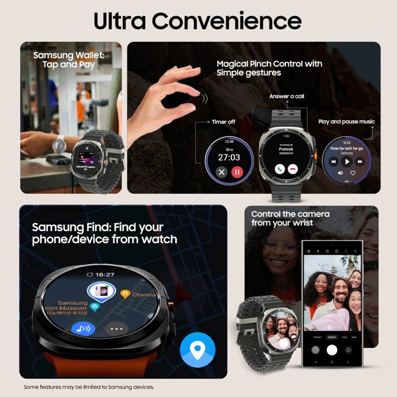 FX Ultra 8 47mm Smartwatch AMOLED & Calling