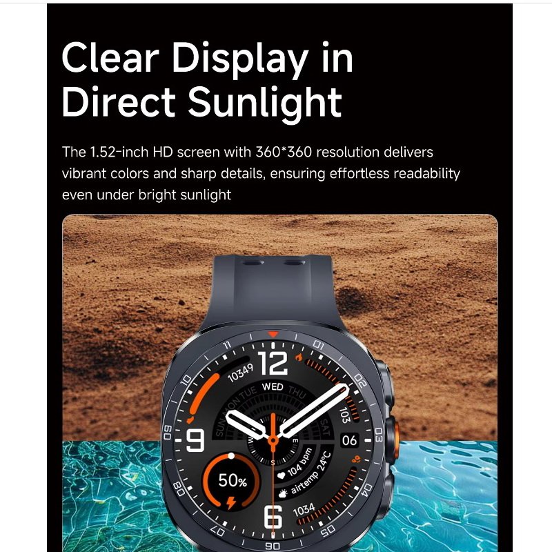 FX Watch Ultra 2 49mm Bluetooth Calling Smartwatch