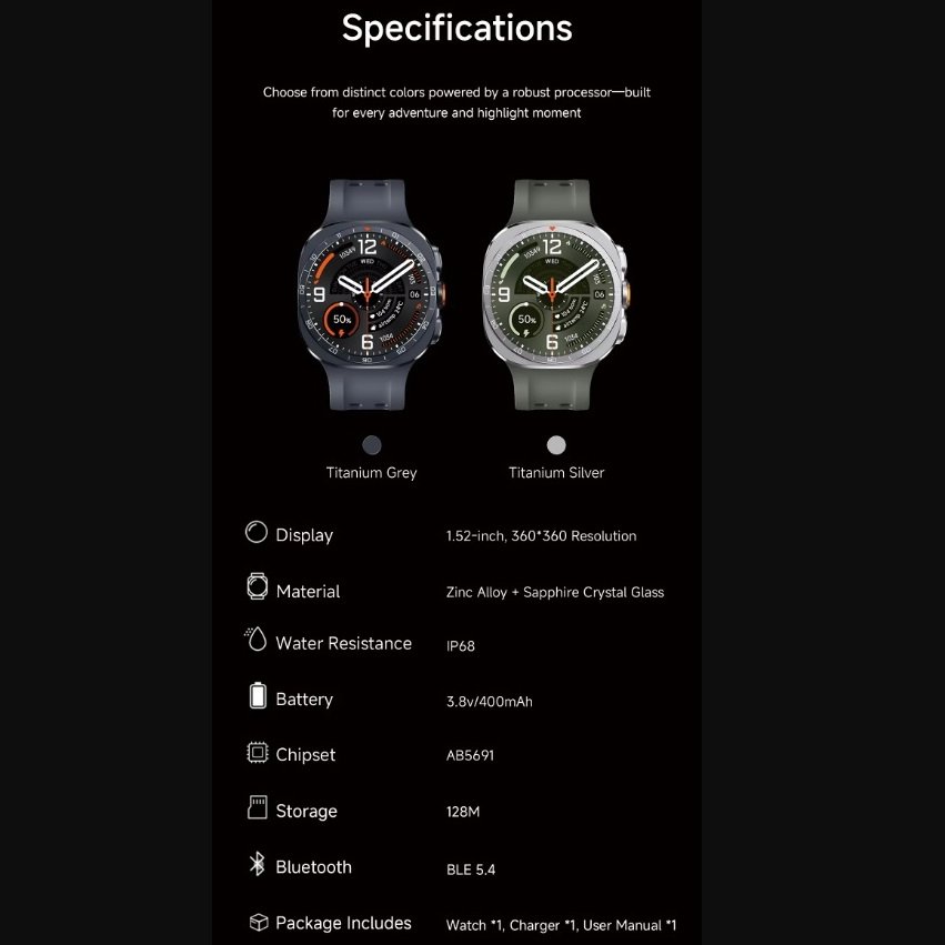 FX Watch Ultra 2 49mm Bluetooth Calling Smartwatch