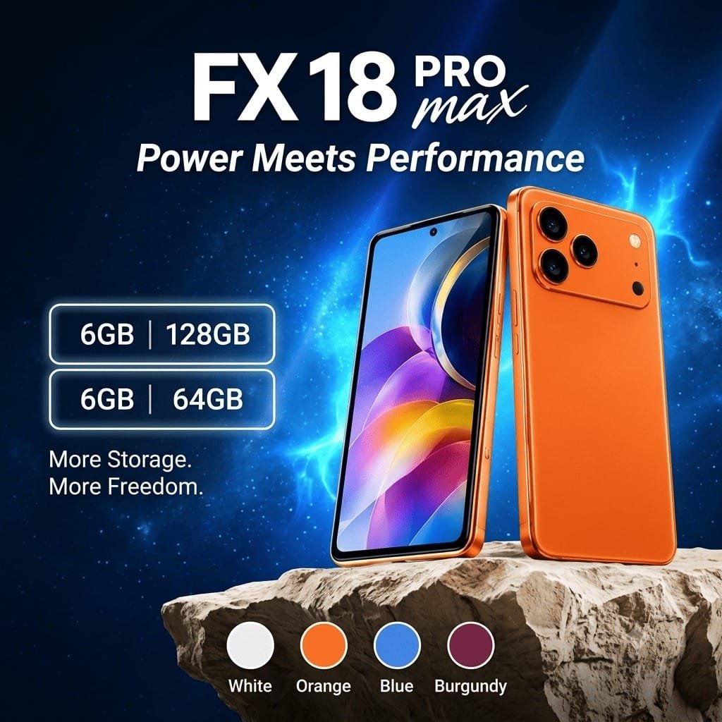 FX18 Pro Max 5G Dual SIM Android Smartphone