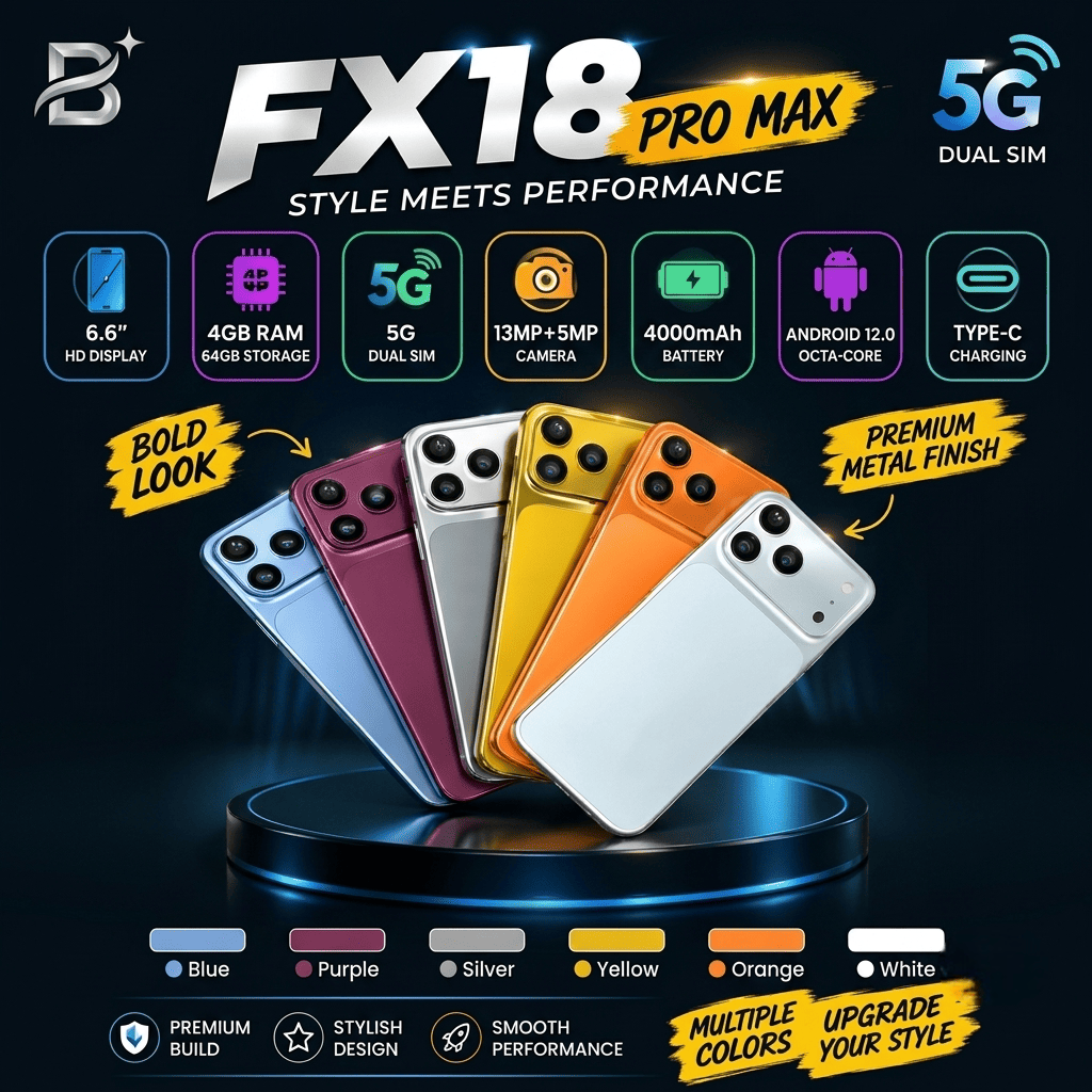 FX 18 Pro Max Android Phone 5G Dual SIM 4GB64GB (2) FX 18 Pro Max Android Phone 5G Dual SIM