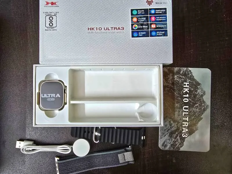 HK10 Ultra 3 Max Smartwatch | Bluetooth Calling & AI